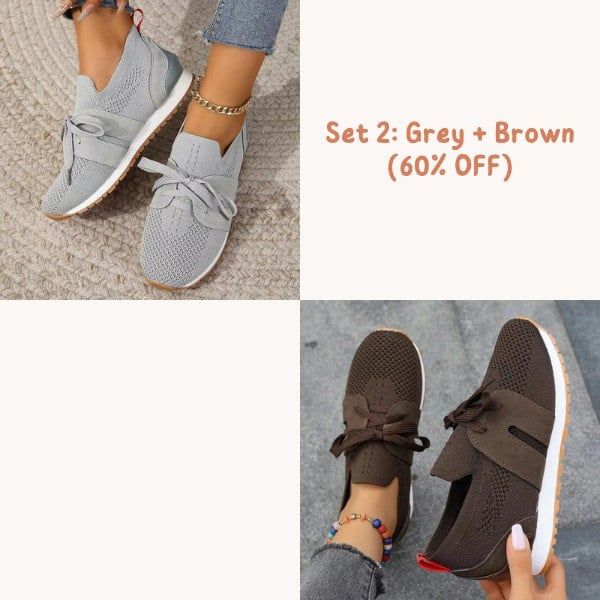 [#1 Trending 2024] PREMIUM 🔥Women's Breathable Flying Woven Sneakers (SALE 70% OFF)